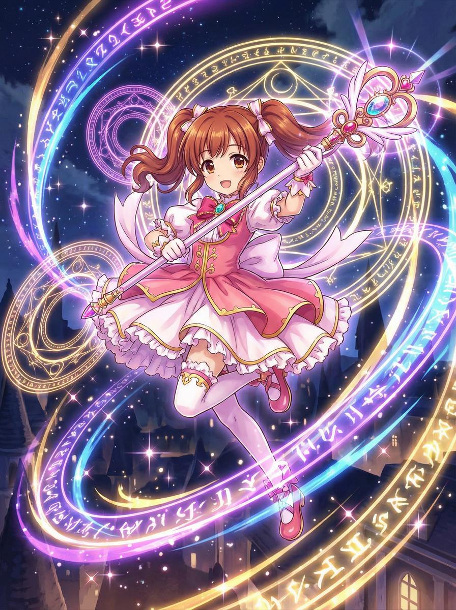 抖音风动漫-魔法少女奈叶